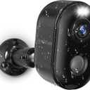 Security Cameras Wireless Outdoor, Battery Powered 2k WiFi Cameras for Home Security, Spotlight Color Night Vision, AI Motion Detection, Siren, Weatherproof, 2-Way Talk, Playback, SD/Cloud Storage (1 PACK)