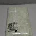 ZeeMart Grid Embroidered Hemmed Tablecloths, Green 52x70 Inch, Farmhouse Style Heavy Weight Cotton Linen Sage Green Tablecloths, Boho Plaid Water Resistant Rectangle Table Cloth