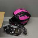 Adult Motocross Helmet ATV Dirt Bike Off-Road Full Face Motorcycle Helmet W/Goggles Gloves & Mask, DOT Approved (Pink, X-Large)