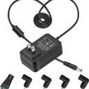 ZIFI AC 100-240V to DC 24V 1.5A Power Adapter with 5pcs DC Connectors for LED Strip Light, Essential Oil Diffuser, and More 24V Devices (Up to 1.5A, Not for Charging Batteries)