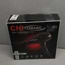 CHI Ceramic 1875 Watt Hair Dryer, Includes A Concentrated Nozzle, Quick-Drying, Reduces Frizz & Increases Shine, Jett Black