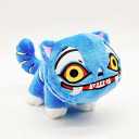 Yiakikio Tiger Derpy Plush Collectible Figurines Home Decor Animal Pillow for Sofa Bed Decor Throw Pillows (Stand Derpy)