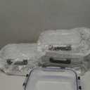 HOTEC 35OZ Glass Food Storage Container, Airtight Glass Lunch Fruit Containers with Lids - Microwave, Oven, Freezer and Dishwasher Safe, 4-PACK