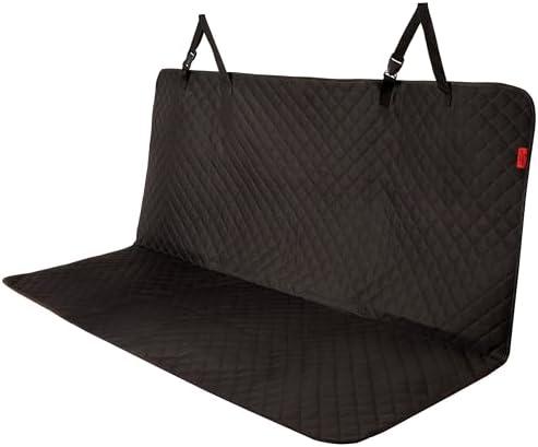 Lusso Gear Dog Blanket for Car - Universal Fit, Black - Waterproof & Non-Slip Back Seat Protector Blanket for Trucks & SUVs - Pet Seat Cover for Dogs