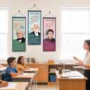 6Pcs Science Posters for Classroom, 16x41in Educational Science Classroom Hanging Banner Decorations - for High school, Middle School, Elementary Hallways, Bulletin Boards, Home Study Room