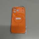 Magnetic for iPhone 17 Pro Max Case Silicone, Compatible with MagSafe, Integrated Camera Control Cover, Full Body Protective 3.0mm Thicken Shockproof Phone Cover for 17 ProMax 6.9'', Orange