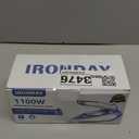 1100W Mini Travel Iron with Steam for Clothes with Dual Voltage, 2.7oz Water Tank, Temperature Control, Non-Stick Soleplate, Folding Handle, Portable Small Iron for Sewing, Quilting and Handcraft