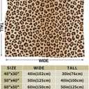 Leopard Print Throw Blankets All Season Ultra Soft Warm Fleece Blanket for Home Bed Sofa Couch Chair Outdoor Travel Camping 50x40 Inch