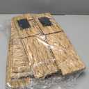 Water Hyacinth Storage Baskets Set of 4 - Foldable Seagrass Organizers with Chalk Labels,10.8x9x4.9 Inch,Rectangular Woven Pantry Bin for Shelves