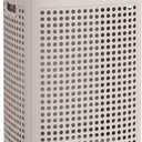 SONGMICS Laundry Hamper with Wheels, Plastic Laundry Basket, 19.8 Gallons (75 L), Slim Storage Basket, for Bathroom, Bedroom, Cappuccino Beige URLH020L101