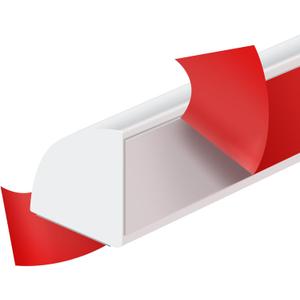 Flexible Quarter Round Molding Peel and Stick Rubber Quarter Round Trim Molding Self Adhesive Wall Corner Trim Molding for Wall Edge Corner Countertop, White, 1/2 W x 1/2 H x 120 L