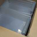 Amazon Basics Plastic Storage Containers with Secure Latching Lids, Stackable Organization Bins, Clear/Grey, 5 Quart, Set of 10