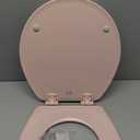 Bemis 500EC 063 Toilet Seat with Easy Clean & Change Hinges, 1 Pack Round, Venetian Pink