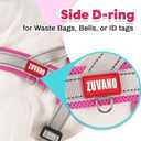 Escape Proof Dog Harness Medium Sized Dog Soft Lightweight Padded Mesh Dog Harness for Medium to Large Dogs, Reflective Adjustable Chest Pet Vest with Handle, Gray/Pink, XL