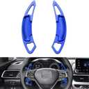 Aluminum Alloy Paddle Shift Steering Wheel Shifter Extension for Honda Accord Odyssey Spirior Civic CR-V UR-V Hybird Inspex Insight Crown Road Acura,Blue