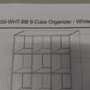 9-Cube Book Shelf White