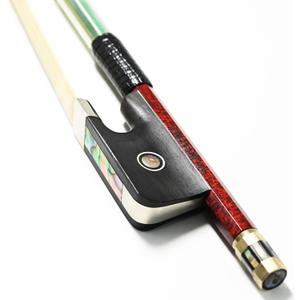 Cello Bow 4/4 Size Carbon Fiber Core Wood Skin Hybrid VINGOBOW 120C Master Level Ebony Frog Well Balanced Pernambuco Performance Sweet Warm Tone Mongolian Horse Hair