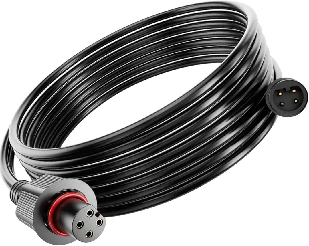 Outdoor Extension Cord Waterproof Compatible with Govee Outdoor Flood Lights, 5FT for Govee Extension Cable H7058 H7057, 4-Pin Outdoor Lights Extension Cable