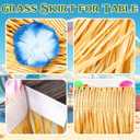 Luau Party Decorations, Grass Table Skirt for Tropical Hawaiian Party Decorations, Flower 72.8'' X 29.5'' Hawaiian Luau Party Favors & Aloha Summer Beach Themed Party Decorations Suppplies