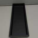 Black Wood Tray - Vanity, Bathroom Toilet Tank Tray, Countertop Organizer, Perfume or Jewelry Storage, Candles or DIY Decor Projects and Centerpieces