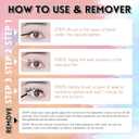 3 x NINGLASH Royale Lash Clusters Kit Wispy DIY Eyelash Extension, 2 Styles 154pcs Individual Natural Lashes Spikes Cluster Eyelashes Lash Bond and Seal Remover Tweezer Comb Brush