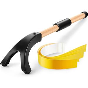 Miter Saw Hold Down Stick and 5 Pcs 14 x 2 Inch Zero Gap Woodworking Tape, Safety Miter Saw Accessories to Keep Your Hands away from Saws Push Sticks for Wood