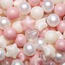 TRENDPLAY Ball Pit Balls Star and Heart Shapes for Toddlers - 50 100 200 500 Count Plastic Balls for Ball Pit Fun and Play