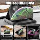 Carbon Fiber Cell Phone Holder for Car Dashboard Mount - Universal Anti-Slip Phones Cradle Pad Car Phone Holder - Cellphone GPS Stand for Most iOS Phones, Samsung, Android Smartphones