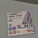 9Pack Luggage Suitcase Wheels Cover Carry on Luggage Wheels Cover for most 8-spinner Wheels Luggage Sets (Black)