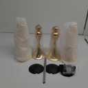 2 Set Rose Gold Vases Centerpieces for Table, Mjkeomo Trumpet Vases 21.9'' Tall Rose Gold Vase for Centerpieces, Table Centerpieces for Party Event, Christmas, Wedding, Valentine's Day