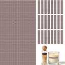 42 PCS Match Striker Stickers, Match Striker Paper with Adhesive, Ideal for Fireplace Matches (Rectangle)