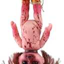 nezababycos Halloween Creepy Doll Scary Zombie Doll Haunted Decoration Horror Dead Evil Demon Ghost Statue Prop for Outdoor Indoor Garden Home Party Gifts (Girl)