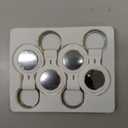 4-Pack Smart Bluetooth Tracker, [Apple MFi Certified] Item Locator, Works with Apple Find My (iOS Only),Waterproof Key Finder for Luggage, Wallets,Pets