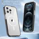 COOLQO Magnetic for iPhone 13 Pro Case with Screen Protectors, Compatible with MagSafe, Military Grade Drop Protection, Dual Layer Design Heavy Duty Protective Shockproof Phone Case, Black