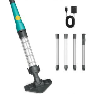 MUTAOMWY Cordless Pool Vacuum for Above Ground & Inground Pools, Handheld Hot Tub Vacuum Cleaner with Powerful Suction, Removes Leaves, Sand & Debris, 60-Min Runtime for Pools, Spas & Hot Tubs