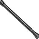 Adjustable Tension Curtain Rod 17-26 Inch - Black - 1-Pack No-Drill Spring Rod for Windows, Bathroom & Coset | Non-Slip Rubber Ends | 7/8" Diameter