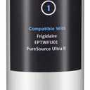 Refrigerator Water Filter Puresource Ultra II - Replacement compatible for fridge Frigidaire Pure Source ultra II, FPBC2277RF FPBG2277RF FGHB2868TP FFHD2250TD FGSC2335TF FGSC2335TD LGHD2369TF