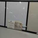 U Brands Black Frame Command Center White Board with List, 20" x 35" Inches, Office Supplies, Includes Calendar and Linen Section