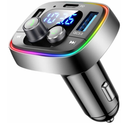 LIHAN USB C Bluetooth 5.4 Car Adapter, Wireless Upgrade Audio System for Non-Bluetooth Vehicles, FM Radio Transmitter, 48W Fast Charging, Stable Hands-Free Calling, MP3 Music Player, Support USB/TF