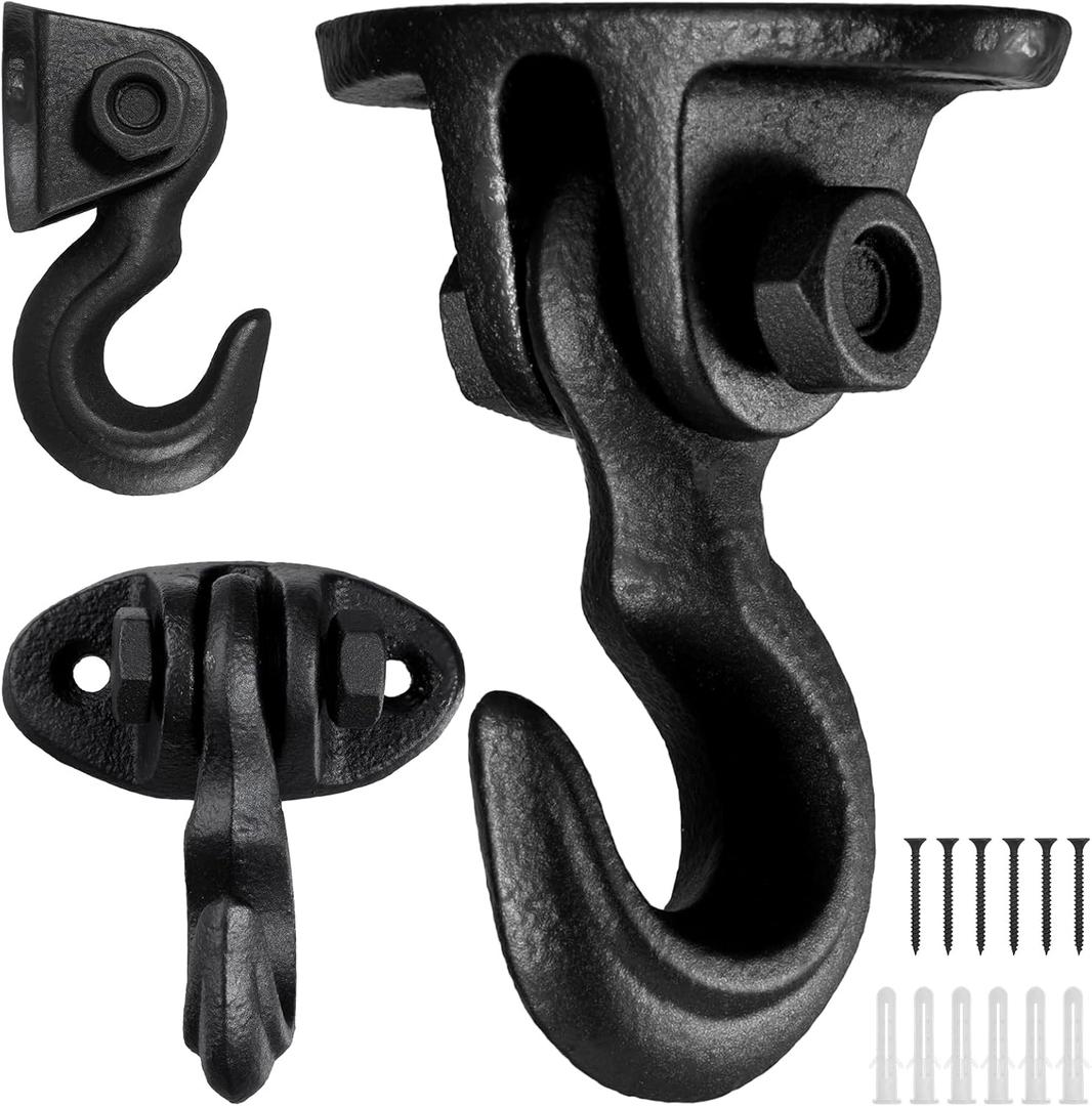3 Pcs Cast Iron Ceiling Hook,Industrial Coat Hook,Chandelier Hooks,Plant Pot Hanger