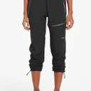 baleaf Women's Hiking Pants Quick Dry Lightweight Water Resistant Elastic Waist Cargo Pants for All Seasons (Black, XL)