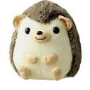Ryttir 13.8 Inch Chubby Big Hedgehog Stuffed Animal, Adventure Stuffed Hedgehogs Toy, Brave Boy's and Girl's Room Decor, Funny Gift for Kids and Women