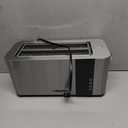 Mueller UltraToast Full Stainless Steel Toaster 4 Slice, Long Extra-Wide Slots for Bagels and Waffles, 6 Browning Levels, LED Display, Cancel/Defrost/Reheat Functions & Removable Tray, Kitchen Gadgets