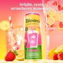 Bloom Nutrition Sparkling Energy Drink - Natural Caffeine, Zero Sugar, 180mg Caffeine - Antioxidant-Rich with Green Coffee Bean, Green Tea Extract, Prebiotics - Summer Splash - 12oz 12 Pack, 09/2027