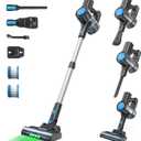 Cordless Vacuum Cleaner, Powerful Lightweight Stick Vacuum with Self-Standing, Anti-Tangle, 8-in-1 Rechargeable Vacuum Cleaners for Home, Hardwood Floors, Carpet, Pet Hair