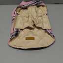 Kuoser Waterproof Dog Coat, Reversible Dog Jacket for Small Dogs, Adjustable Durable Doggie Winter Coat Warm Cozy Puppy Cold Weather Apparel from Small to Large Breed, Pink, Small (Pack of 1))