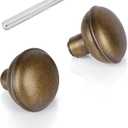 1 Pack Vintage Antique Brass Door Knob Set with Spindle, Vintage Old Style Door Knobs Replacement Set for Mortise Lock Interior Doors