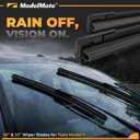 Tesla Model Y Wiper Blades Replacement Set - Windshield Wipers for Clear Visibility - All weather & Winter Design - Durable OED Tesla Wiper Blades, Streak Free - Easy Installation