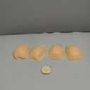 2025 Added Lift Seamless Nipple Covers Ultra-Thin Push up Sticky Pasties Women Adhesive Bras-2 Pairs (Large, Nude)