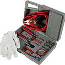 Emergency Roadside Automobile Assistance Kit- 30 Piece Set for Car, Truck, SUV, RV-Carrying Case, Jumper Cables, Tools, Gloves, and More by Stalwart